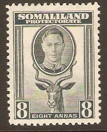 Somaliland Protectorate 1942 8a Grey. SG111.